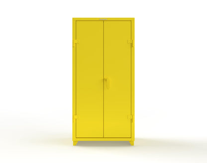 Extra Heavy Duty 14 GA Cabinet with 5 Shelves - 36 In. W x 24 In. D x 75 In. H - 36-245-L-1021