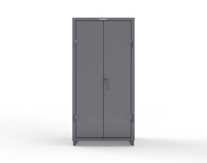 Extra Heavy Duty 14 GA Cabinet with 5 Shelves - 36 In. W x 24 In. D x 75 In. H - 36-245-L-7024