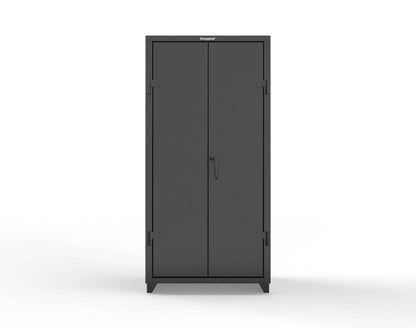 Extra Heavy Duty 14 GA Cabinet with 5 Shelves - 36 In. W x 24 In. D x 75 In. H - 36-245-L-9005