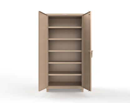Extra Heavy Duty 14 GA Cabinet with 5 Shelves - 36 In. W x 24 In. D x 75 In. H - 36-245-L-1019