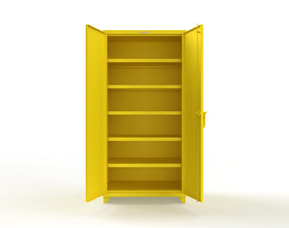 Extra Heavy Duty 14 GA Cabinet with 5 Shelves - 36 In. W x 24 In. D x 75 In. H - 36-245-L-1021