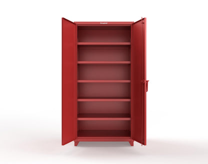 Extra Heavy Duty 14 GA Cabinet with 5 Shelves - 36 In. W x 24 In. D x 75 In. H - 36-245-L-3001
