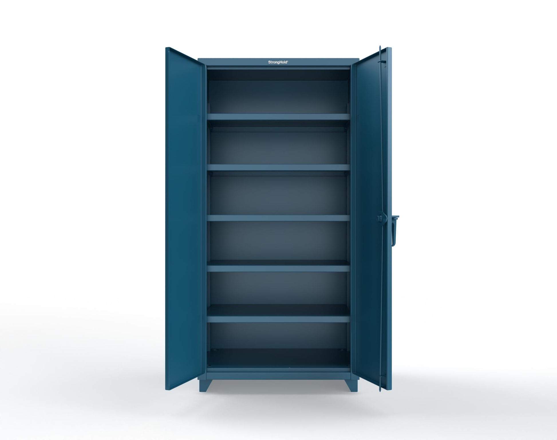 Extra Heavy Duty 14 GA Cabinet with 5 Shelves - 36 In. W x 24 In. D x 75 In. H - 36-245-L-5001