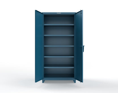 Extra Heavy Duty 14 GA Cabinet with 5 Shelves - 36 In. W x 24 In. D x 75 In. H - 36-245-L-5001