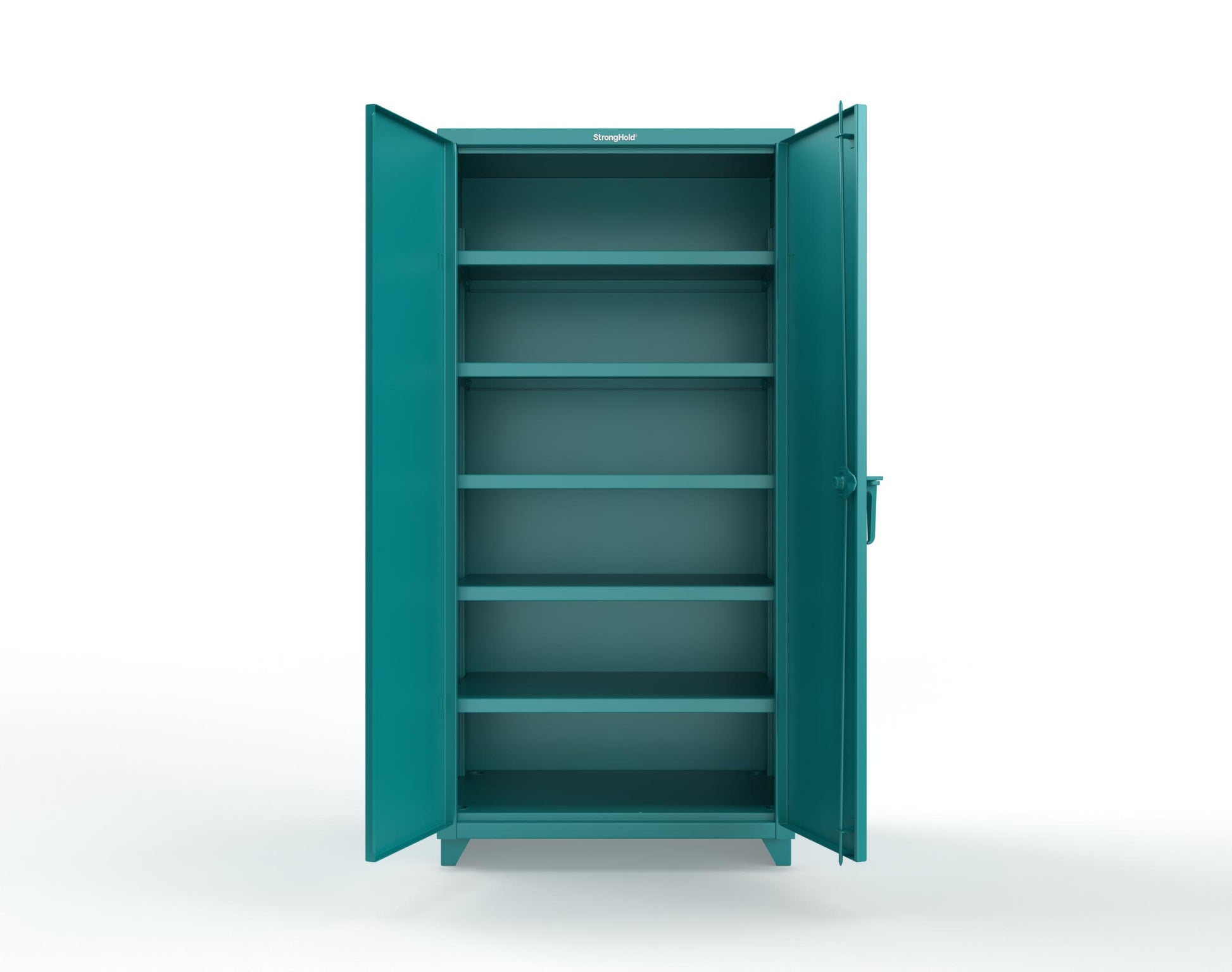 Extra Heavy Duty 14 GA Cabinet with 5 Shelves - 36 In. W x 24 In. D x 75 In. H - 36-245-L-5021