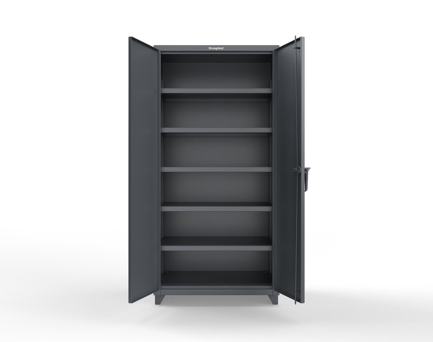 Extra Heavy Duty 14 GA Cabinet with 5 Shelves - 36 In. W x 24 In. D x 75 In. H - 36-245-L-7024