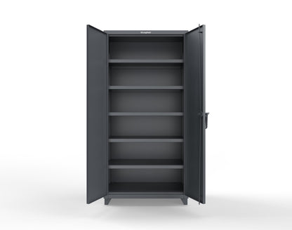 Extra Heavy Duty 14 GA Cabinet with 5 Shelves - 36 In. W x 24 In. D x 75 In. H - 36-245-L-7024