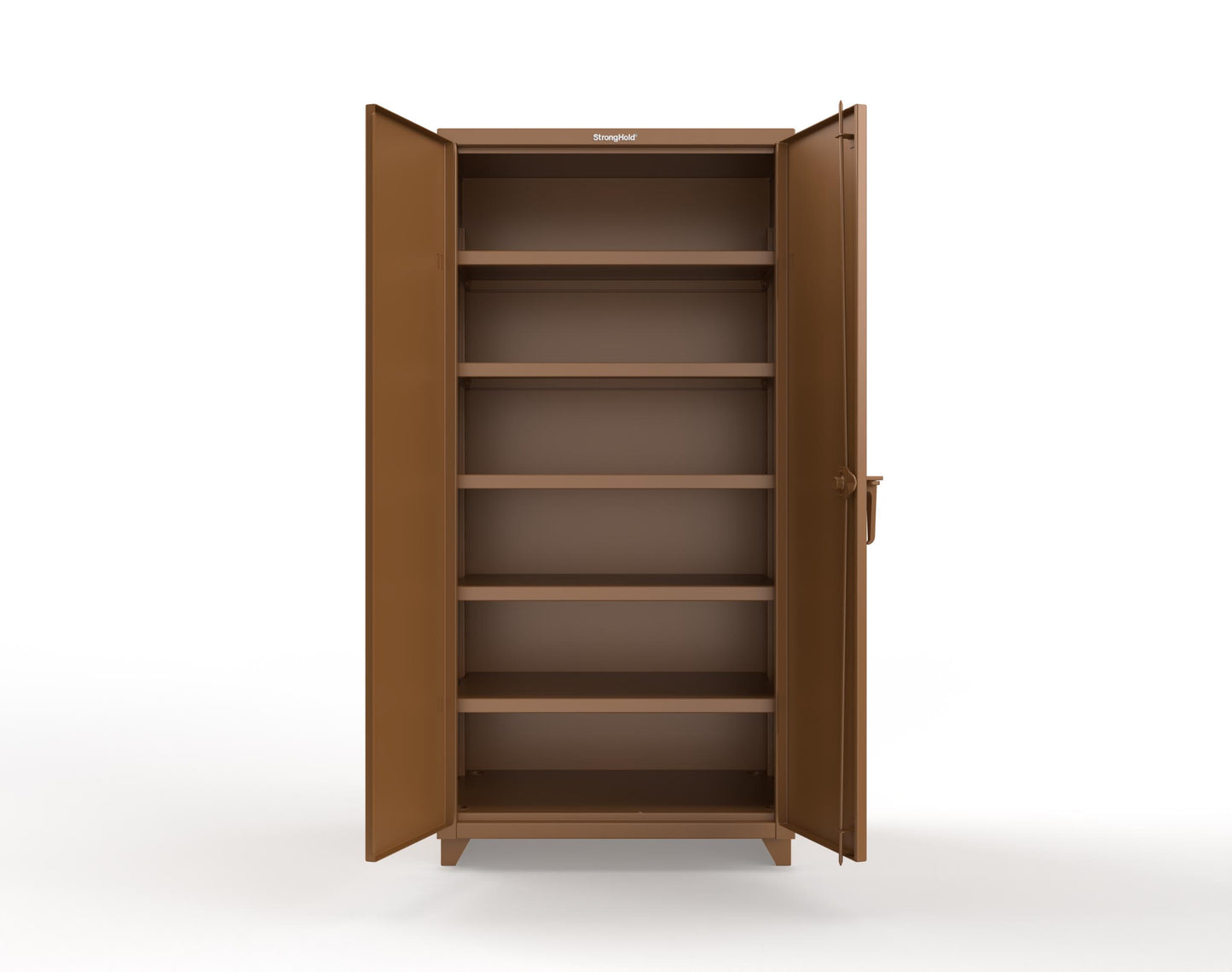 Extra Heavy Duty 14 GA Cabinet with 5 Shelves - 36 In. W x 24 In. D x 75 In. H - 36-245-L-8008