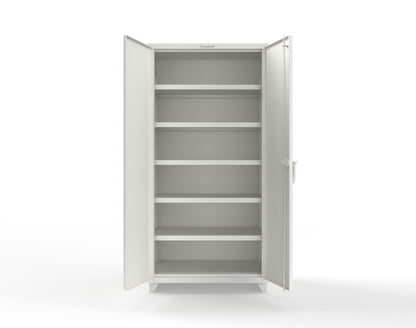 Extra Heavy Duty 14 GA Cabinet with 5 Shelves - 36 In. W x 24 In. D x 75 In. H - 36-245-L-9003