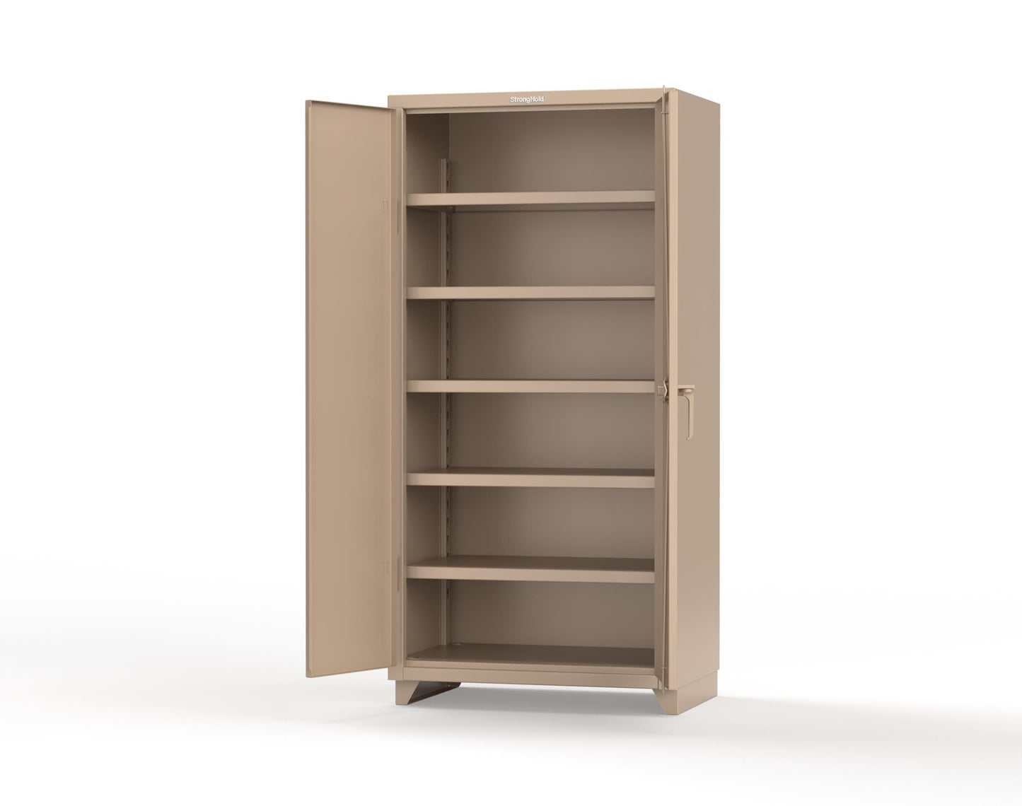 Extra Heavy Duty 14 GA Cabinet with 5 Shelves - 36 In. W x 24 In. D x 75 In. H - 36-245-L-1019