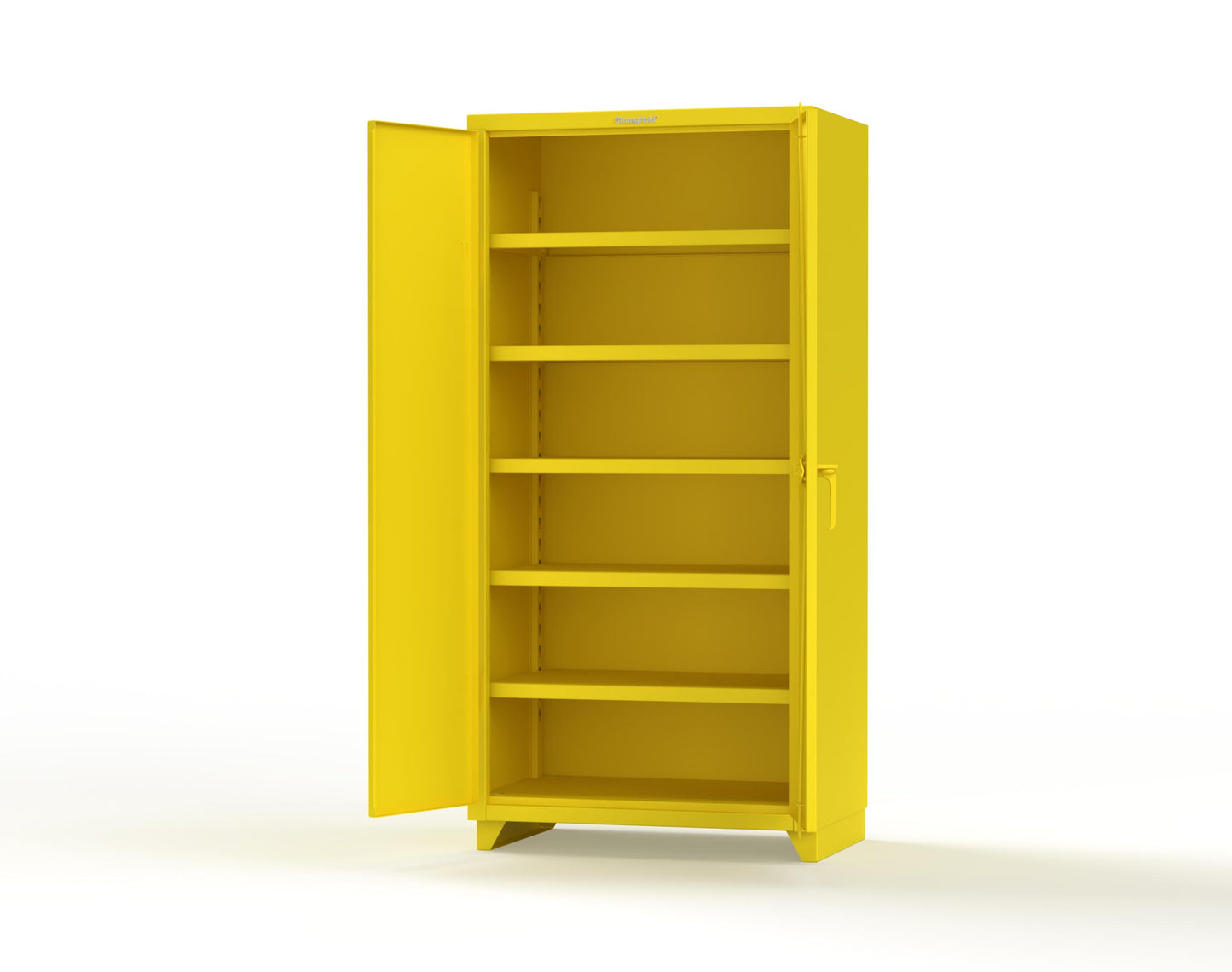 Extra Heavy Duty 14 GA Cabinet with 5 Shelves - 36 In. W x 24 In. D x 75 In. H - 36-245-L-1021