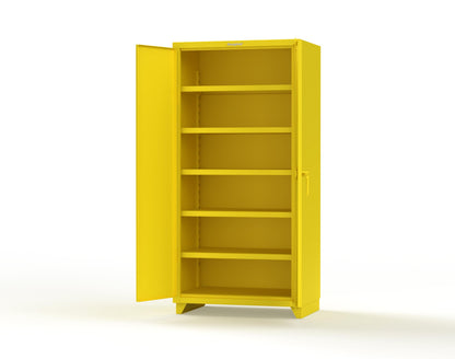 Extra Heavy Duty 14 GA Cabinet with 5 Shelves - 36 In. W x 24 In. D x 75 In. H - 36-245-L-1021