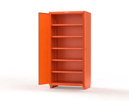 Extra Heavy Duty 14 GA Cabinet with 5 Shelves - 36 In. W x 24 In. D x 75 In. H - 36-245-L-2009