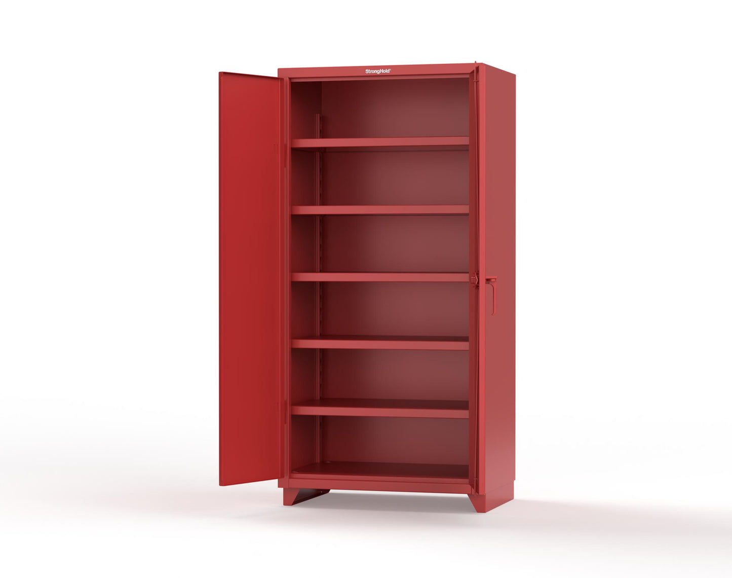 Extra Heavy Duty 14 GA Cabinet with 5 Shelves - 36 In. W x 24 In. D x 75 In. H - 36-245-L-3001