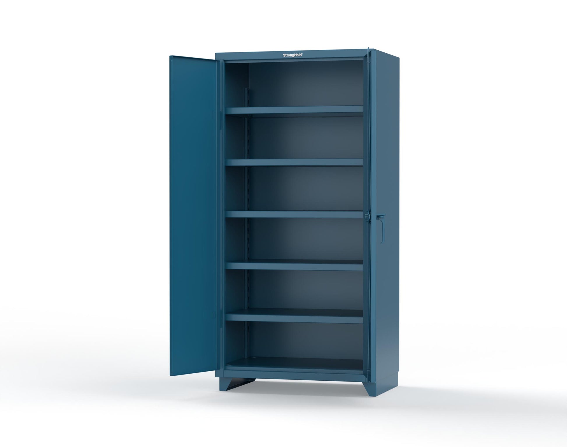 Extra Heavy Duty 14 GA Cabinet with 5 Shelves - 36 In. W x 24 In. D x 75 In. H - 36-245-L-5001