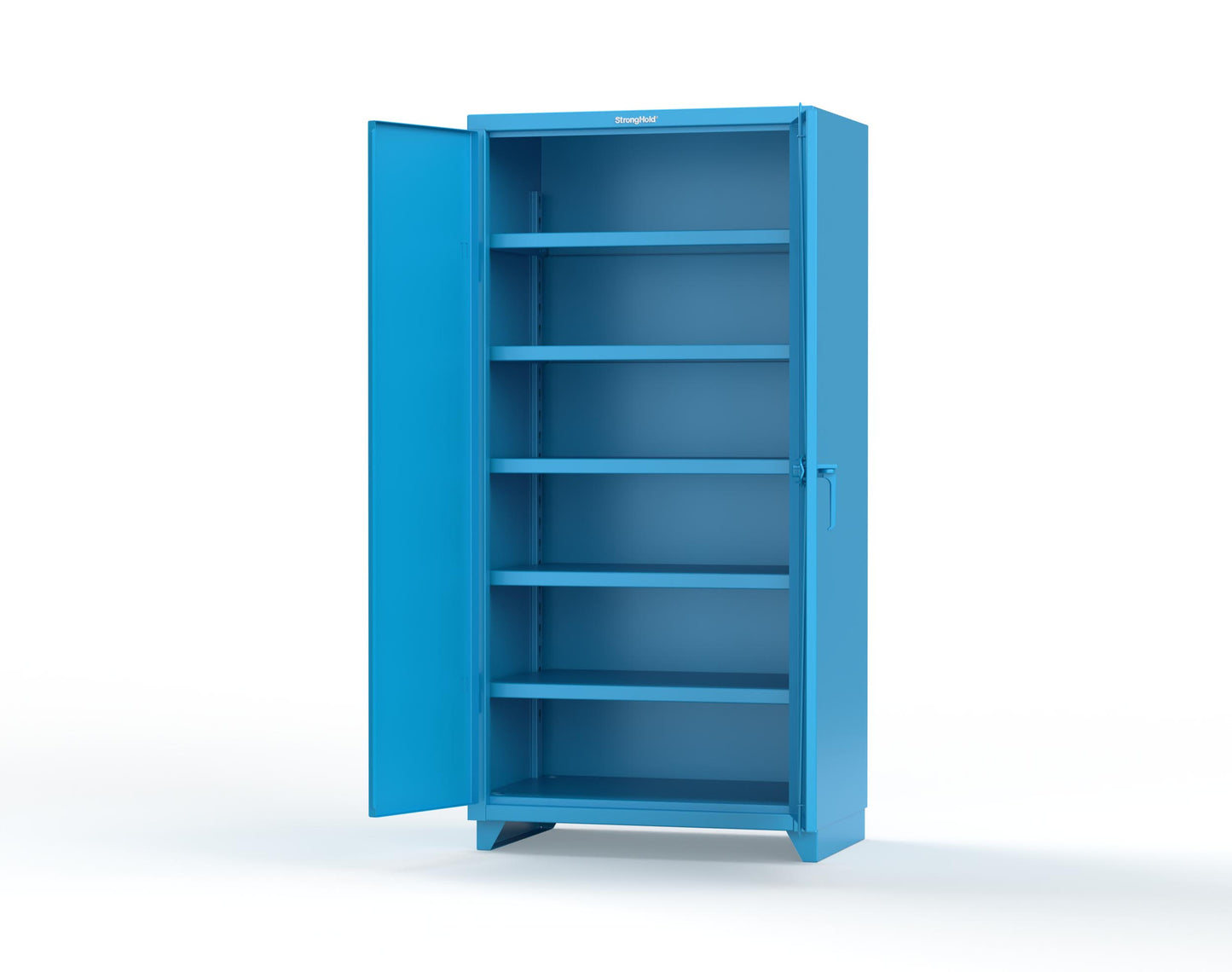 Extra Heavy Duty 14 GA Cabinet with 5 Shelves - 36 In. W x 24 In. D x 75 In. H - 36-245-L-5012