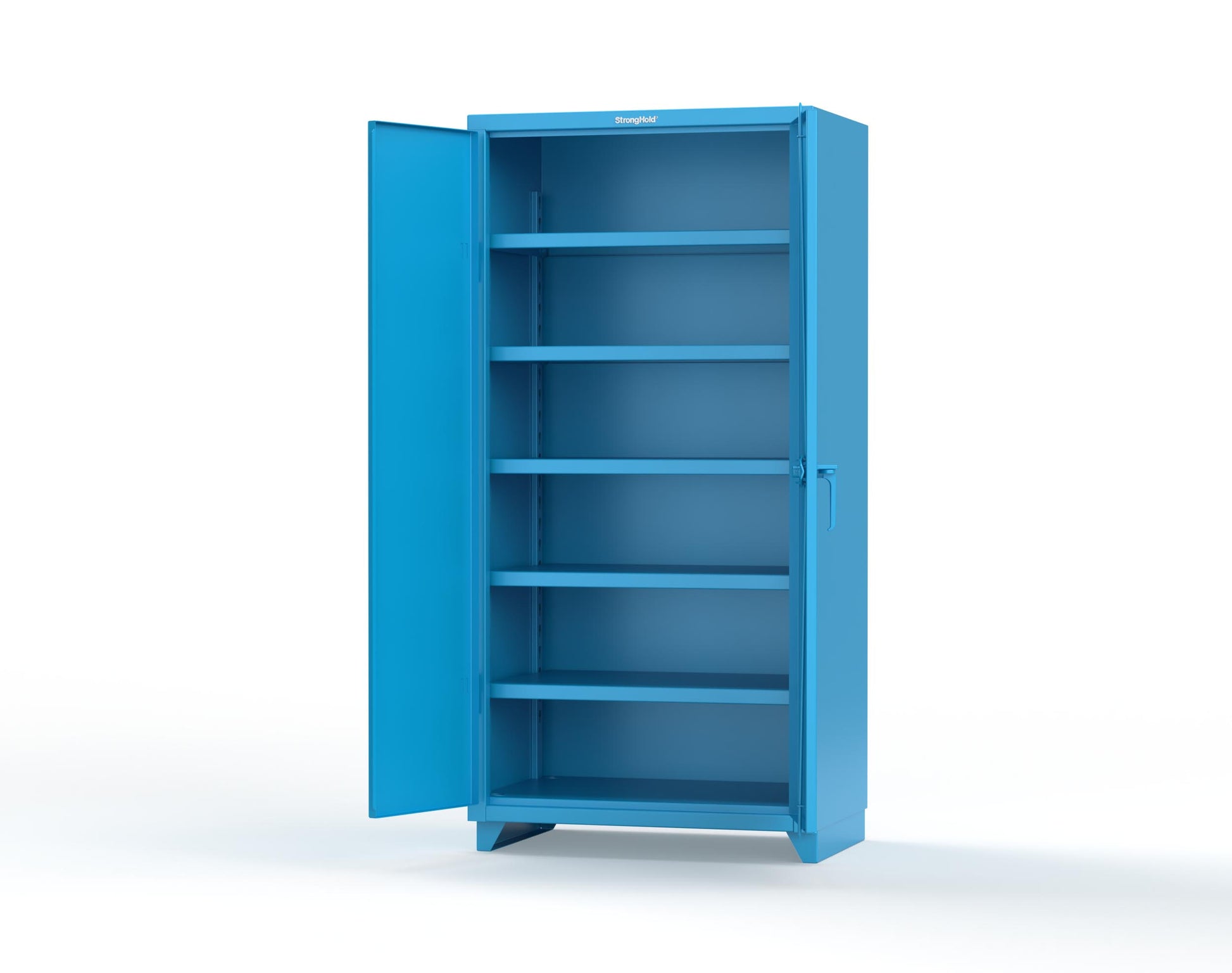 Extra Heavy Duty 14 GA Cabinet with 5 Shelves - 36 In. W x 24 In. D x 75 In. H - 36-245-L-5012