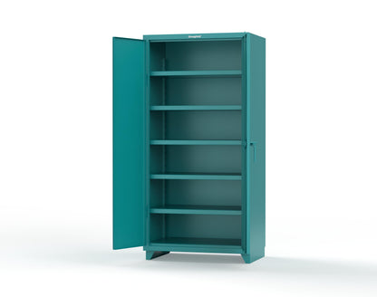 Extra Heavy Duty 14 GA Cabinet with 5 Shelves - 36 In. W x 24 In. D x 75 In. H - 36-245-L-5021