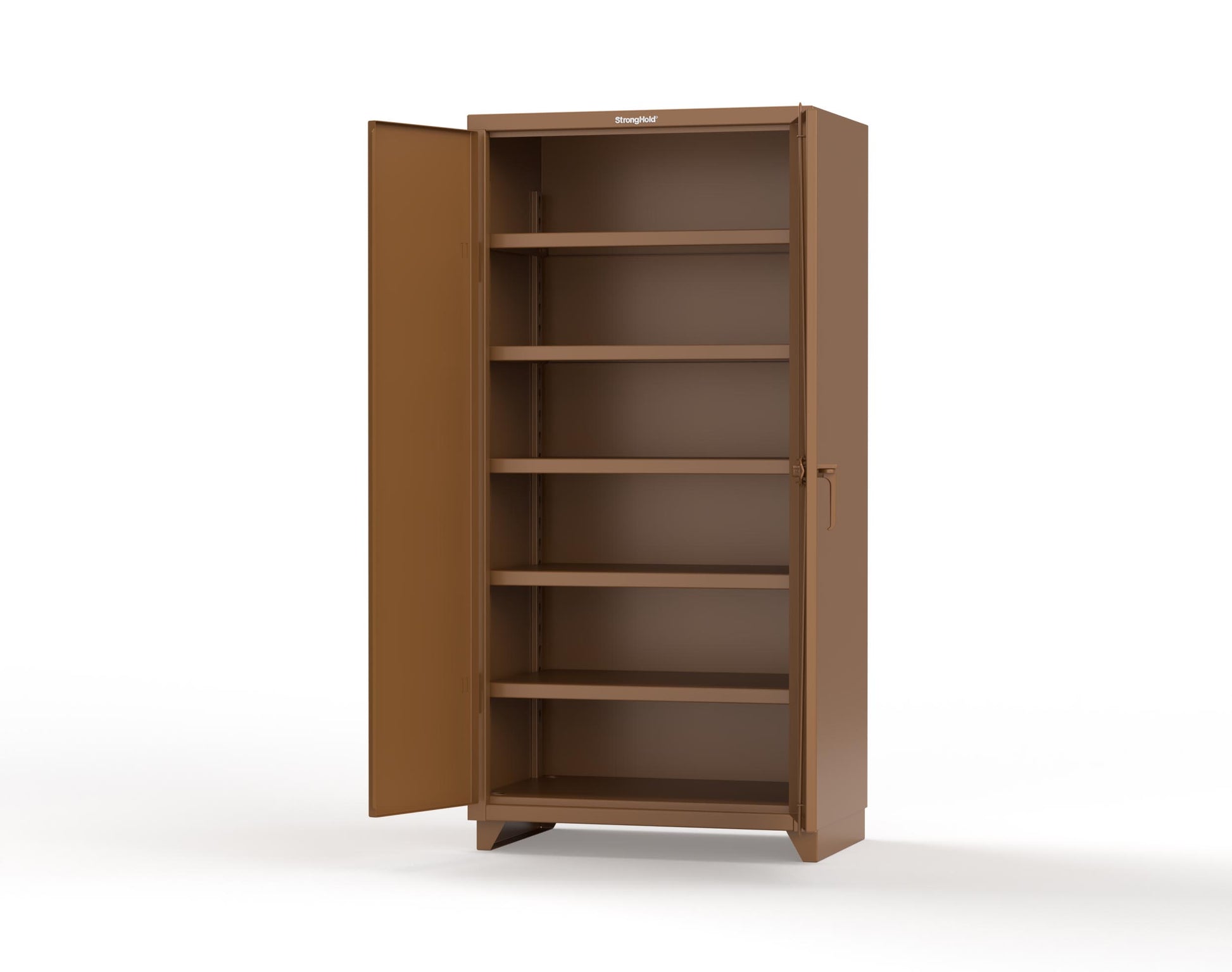 Extra Heavy Duty 14 GA Cabinet with 5 Shelves - 36 In. W x 24 In. D x 75 In. H - 36-245-L-8008