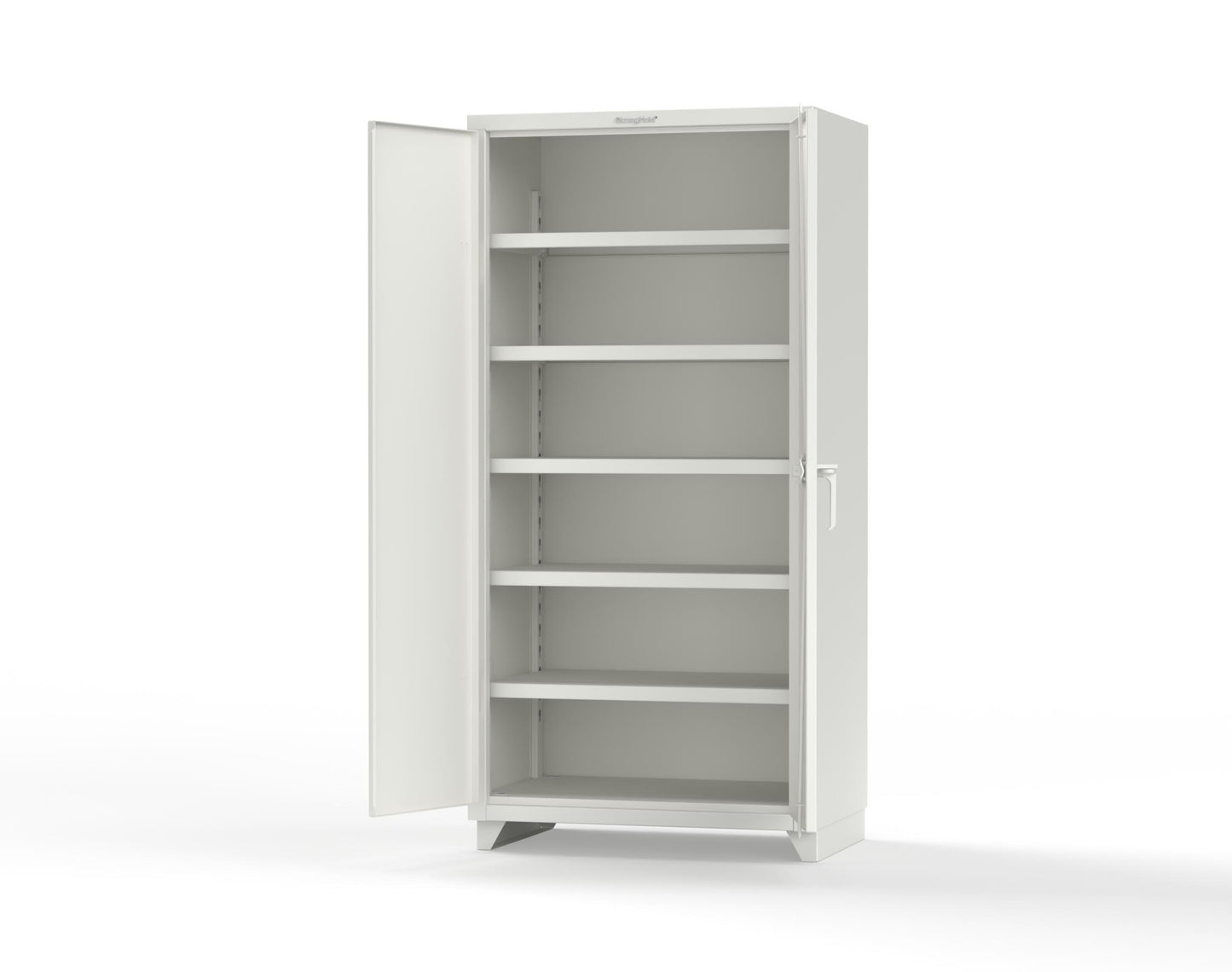 Extra Heavy Duty 14 GA Cabinet with 5 Shelves - 36 In. W x 24 In. D x 75 In. H - 36-245-L-9003