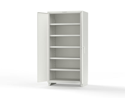 Extra Heavy Duty 14 GA Cabinet with 5 Shelves - 36 In. W x 24 In. D x 75 In. H - 36-245-L-9003