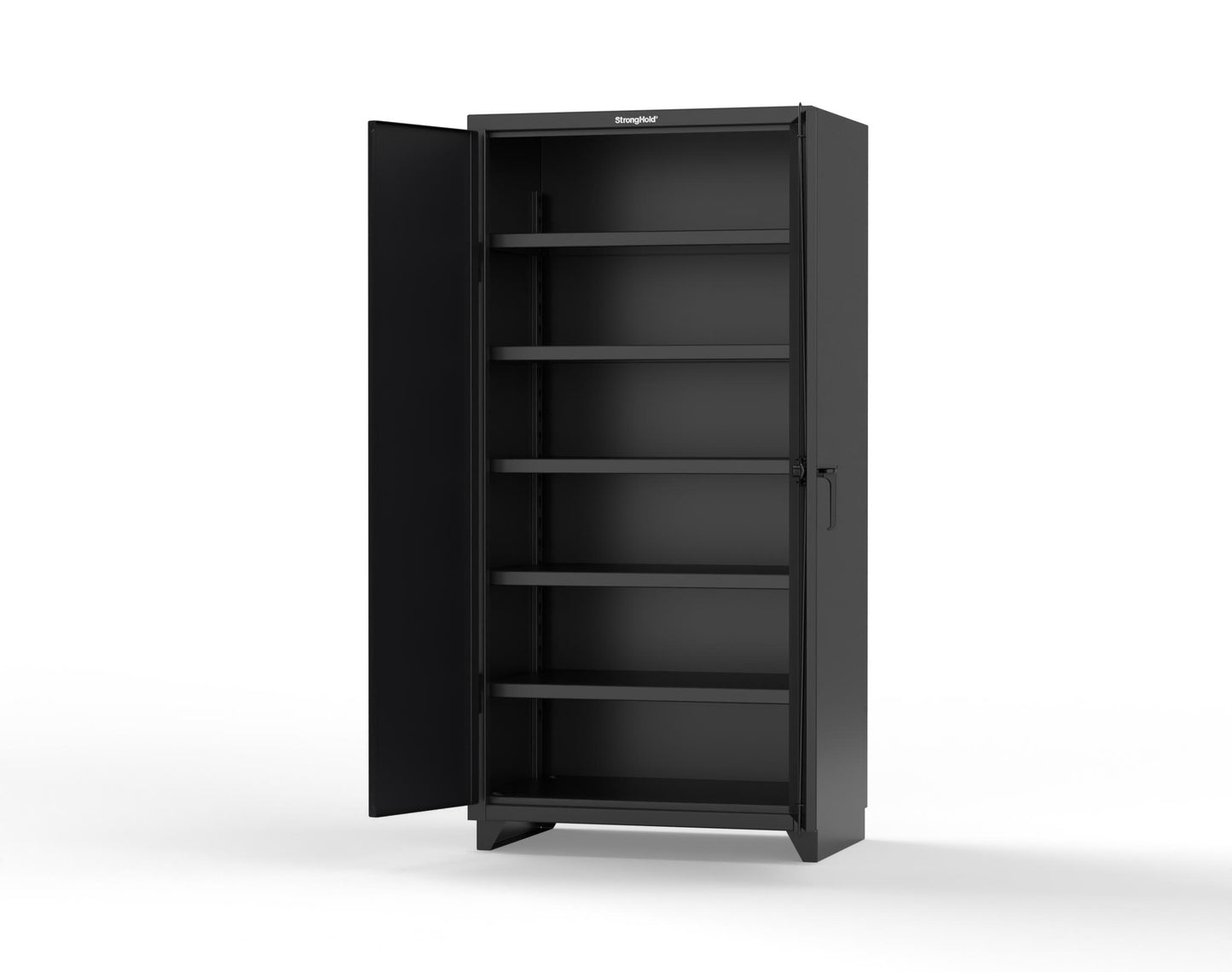 Extra Heavy Duty 14 GA Cabinet with 5 Shelves - 36 In. W x 24 In. D x 75 In. H - 36-245-L-9005