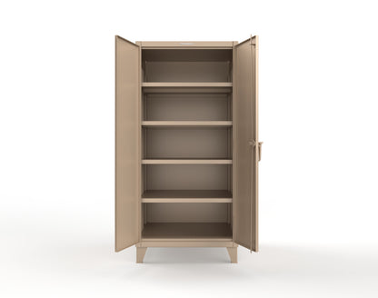 Extreme Duty 12 GA Cabinet with 4 Extra Deep Shelves - 36 In. W x 36 In. D x 78 In. H - 36-364-1019