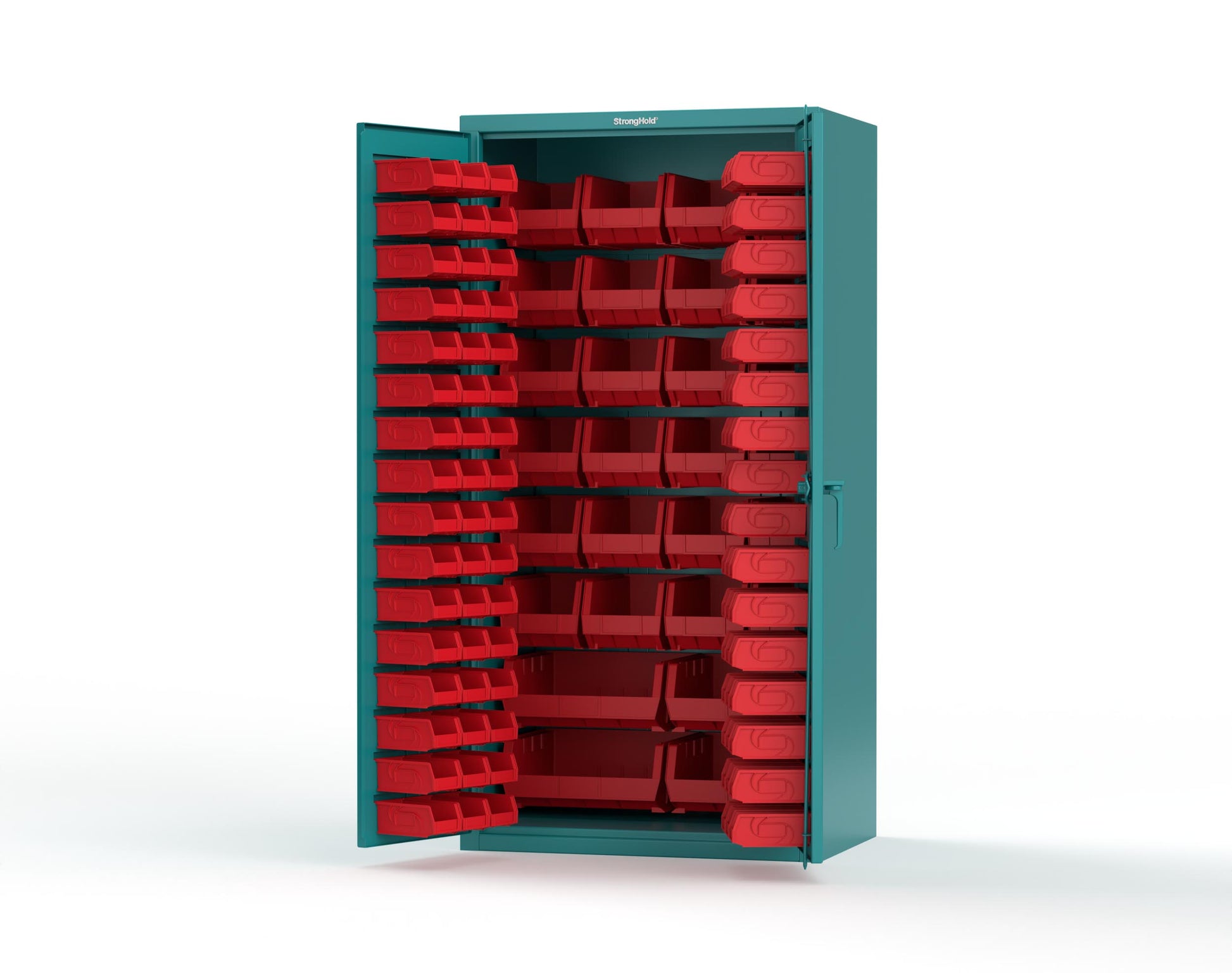 Teal (RAL 5021) / Red (RAL 3001)