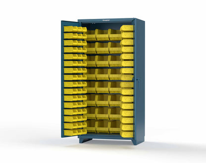 Extra Heavy Duty 14 GA All Bin Cabinet - 36 In. W x 24 In. D x 75 In. H - 36-BB-240-L-5001