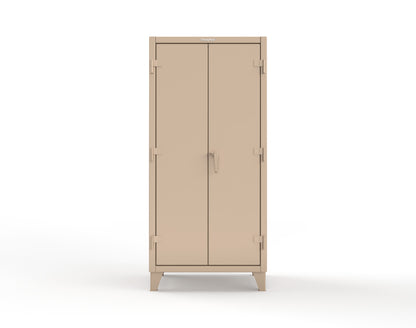 Extreme Duty 12 GA Bin Cabinet with Multiple Sized Bins, 4 Drawers, 1 Shelf - 36 In. W x 24 In. D x 78 In. H - 36-BBS-241-4DB-1019