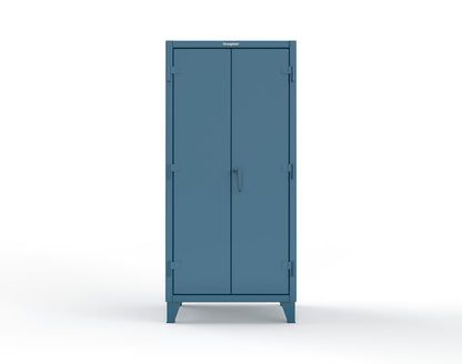 Extreme Duty 12 GA Bin Cabinet with Multiple Sized Bins, 4 Drawers, 1 Shelf - 36 In. W x 24 In. D x 78 In. H - 36-BBS-241-4DB-5001