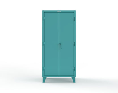 Extreme Duty 12 GA Bin Cabinet with Multiple Sized Bins, 4 Drawers, 1 Shelf - 36 In. W x 24 In. D x 78 In. H - 36-BBS-241-4DB-5021