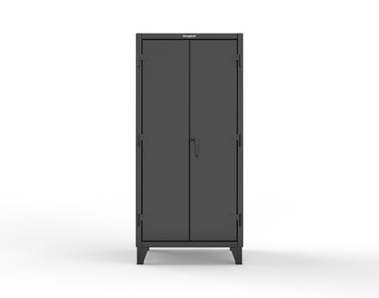 Extreme Duty 12 GA Bin Cabinet with Multiple Sized Bins, 4 Drawers, 1 Shelf - 36 In. W x 24 In. D x 78 In. H - 36-BBS-241-4DB-9005