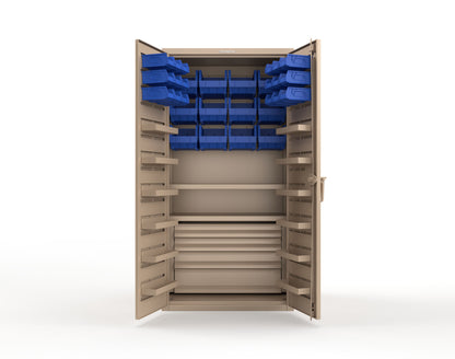 Beige (RAL 1019) / Blue (RAL 5001)