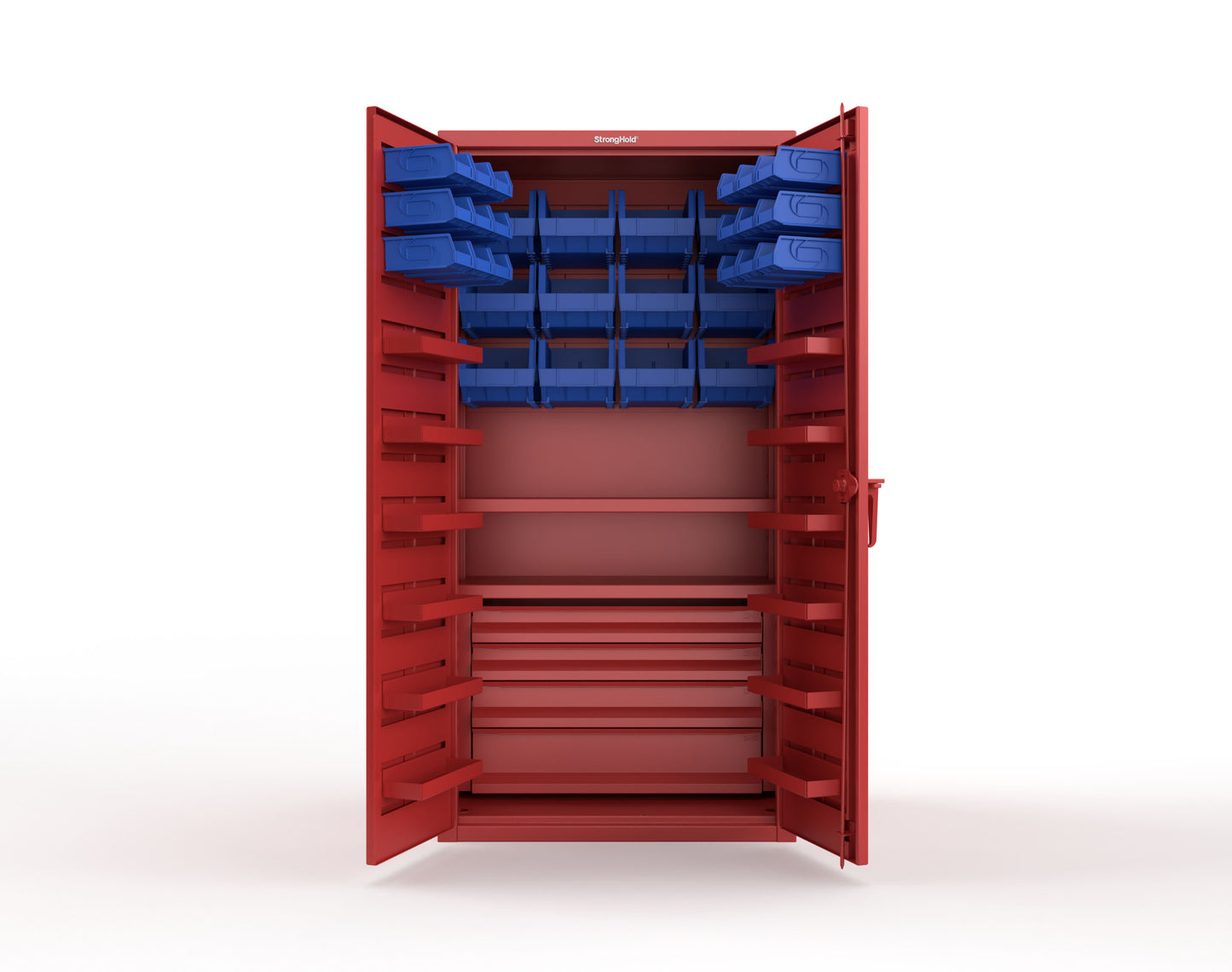 Red (RAL 3001) / Blue (RAL 5001)