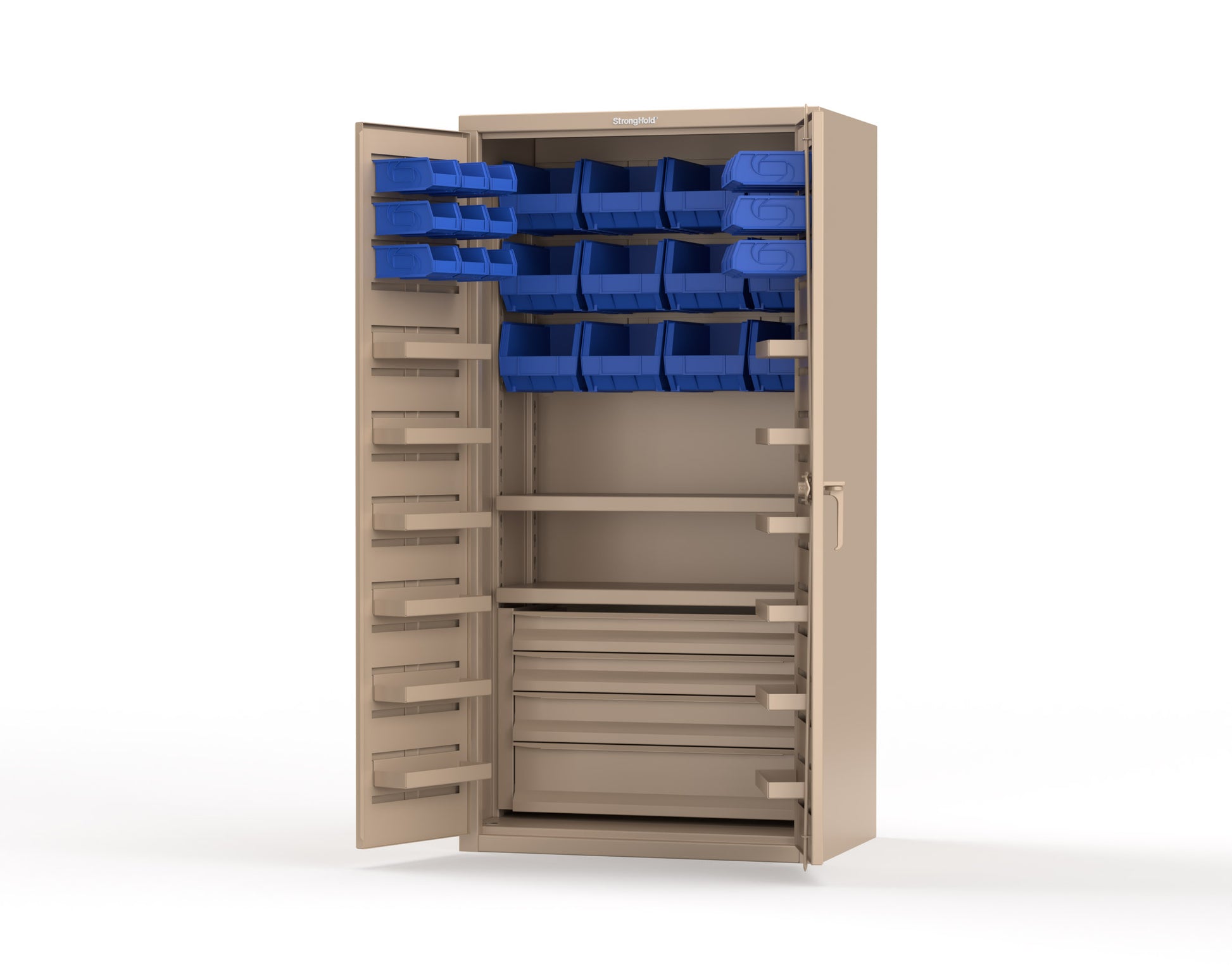 Beige (RAL 1019) / Blue (RAL 5001)