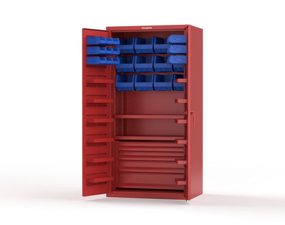 Red (RAL 3001) / Blue (RAL 5001)