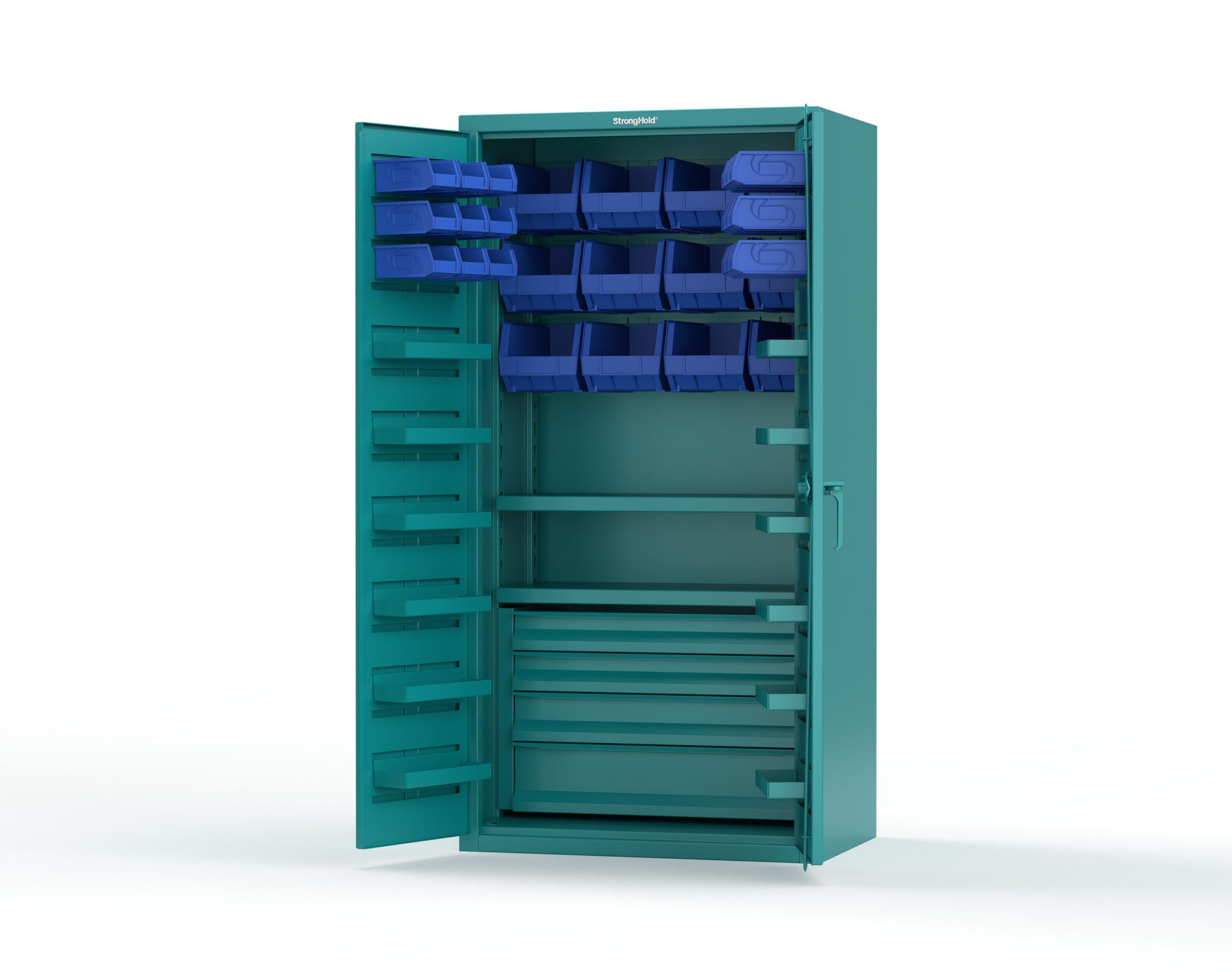 Teal (RAL 5021) / Blue (RAL 5001)