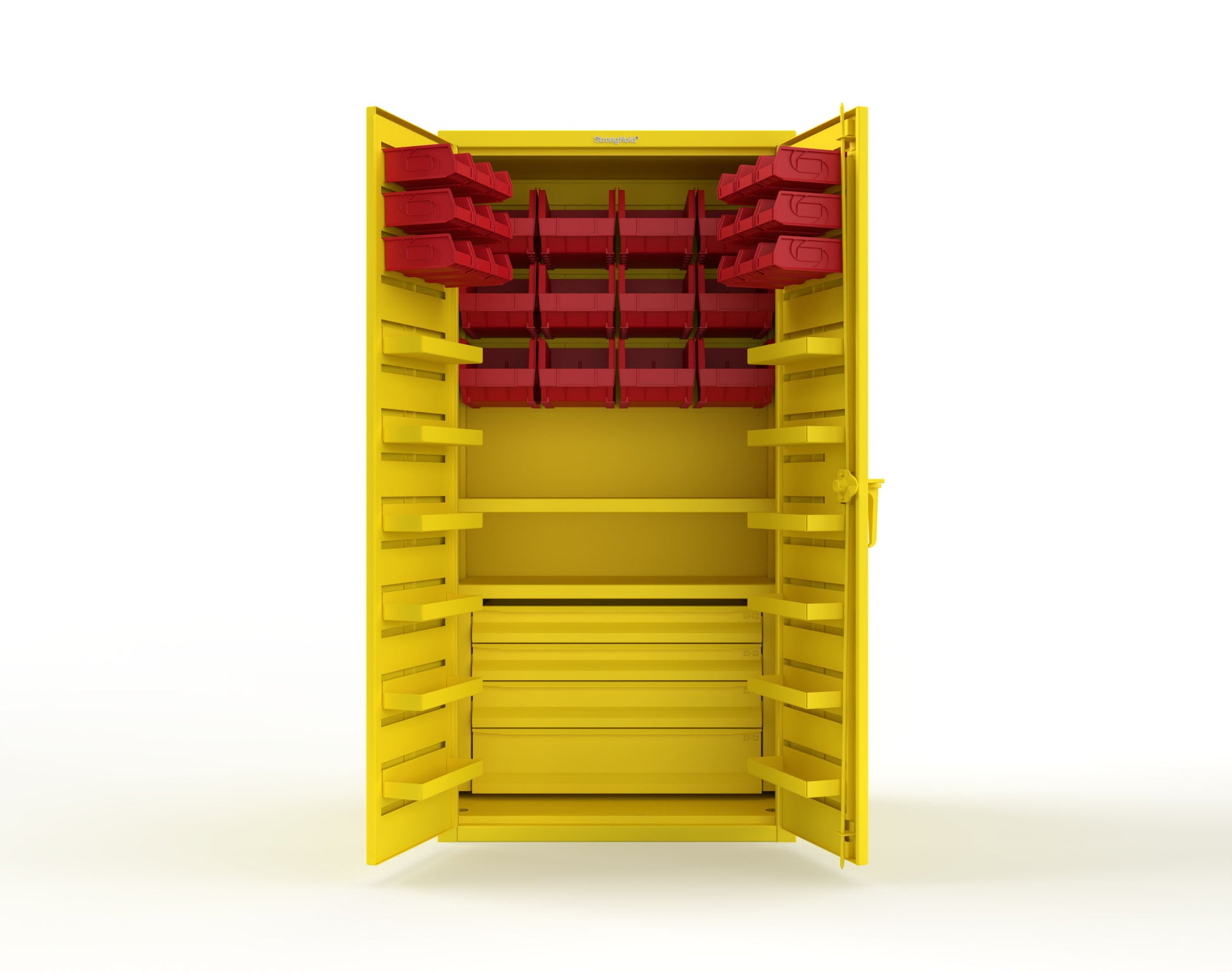 Yellow (RAL 1021) / Red (RAL 3001)