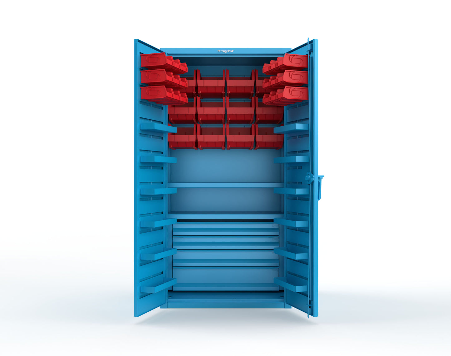 Light Blue (RAL 5012) / Red (RAL 3001)