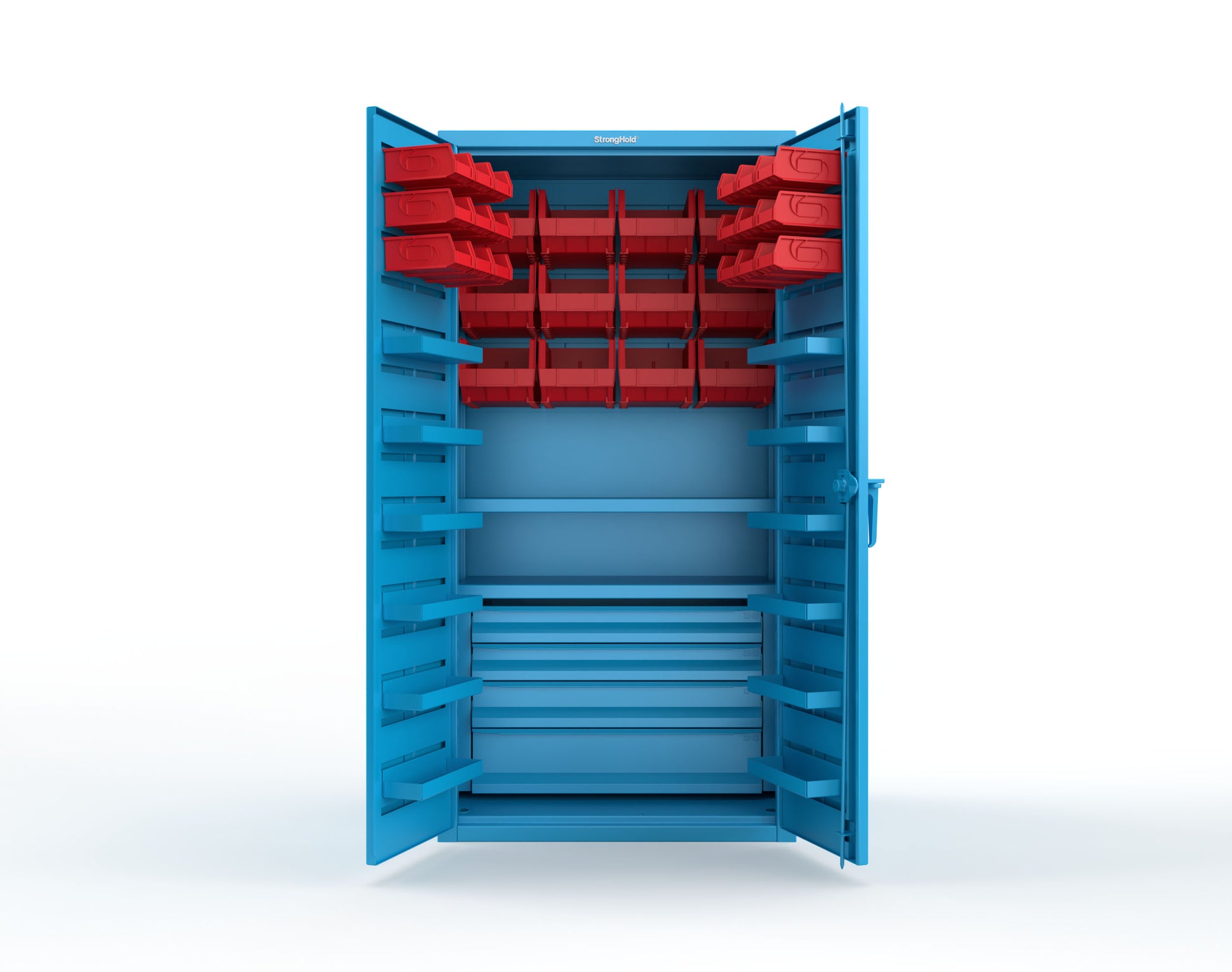 Light Blue (RAL 5012) / Red (RAL 3001)