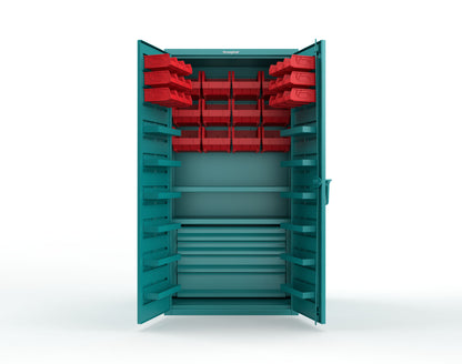 Teal (RAL 5021) / Red (RAL 3001)