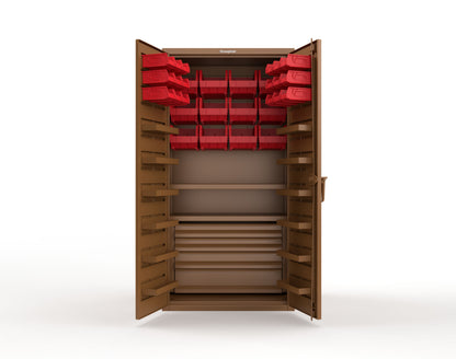 Brown (RAL 8008) / Red (RAL 3001)