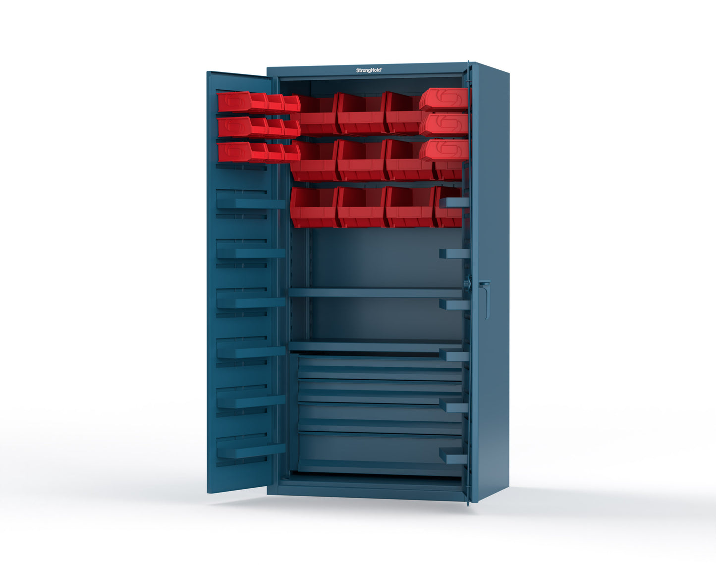 Blue (RAL 5001) / Red (RAL 3001)