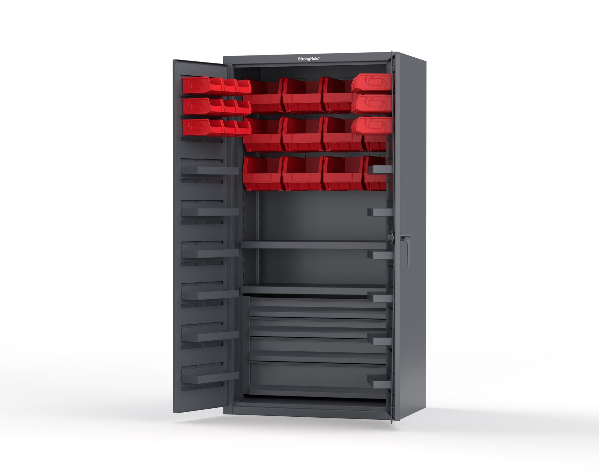 Dark Gray (RAL 7024) / Red (RAL 3001)