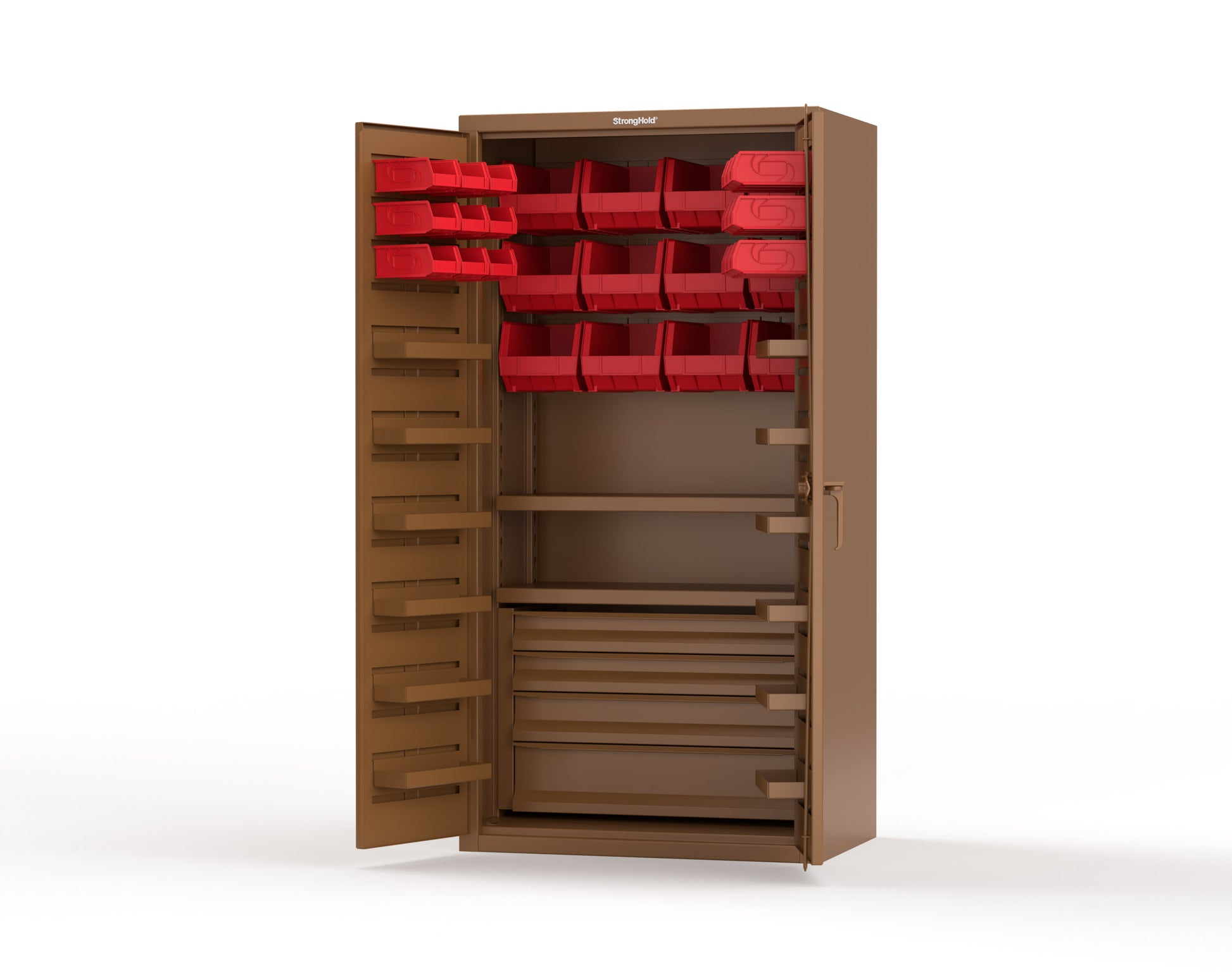 Brown (RAL 8008) / Red (RAL 3001)