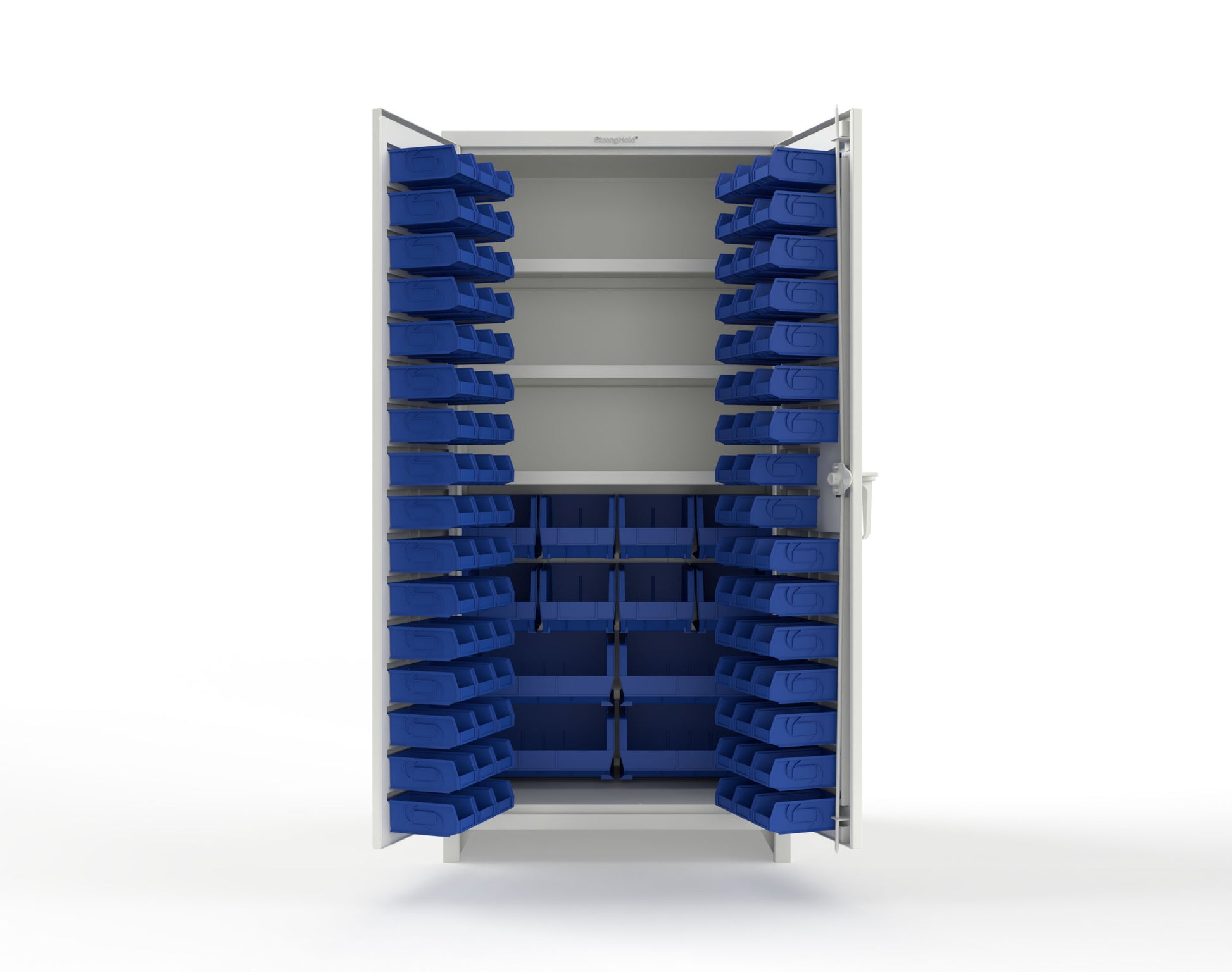 White (RAL 9003) / Blue (RAL 5001)