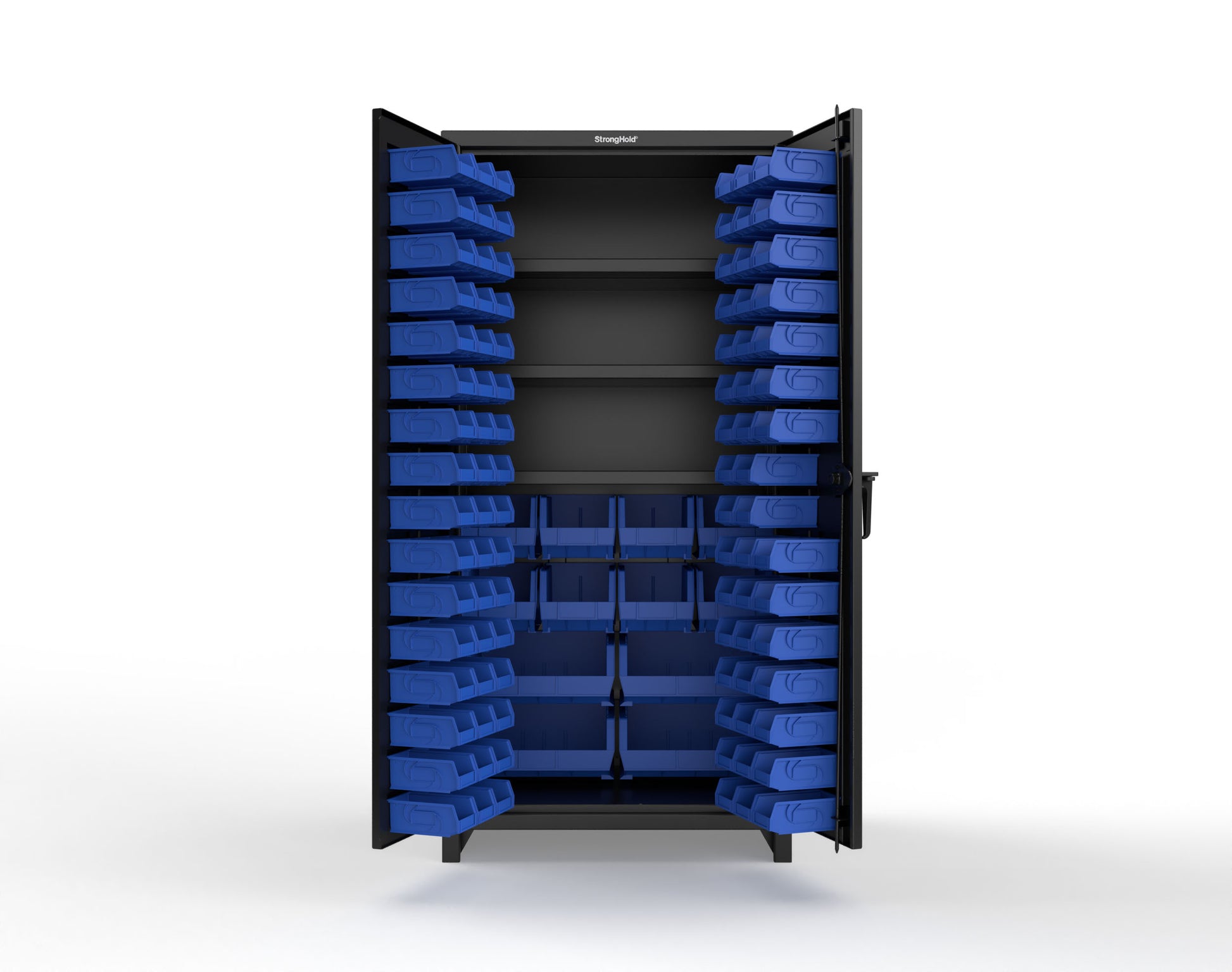 Black (RAL 9005) / Blue (RAL 5001)