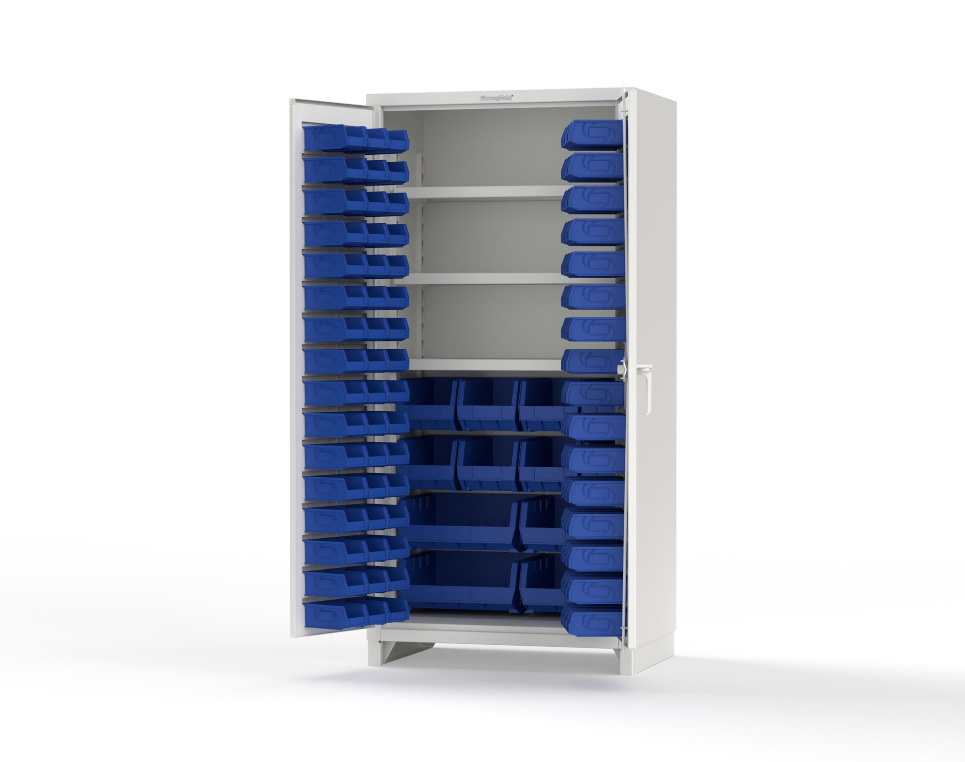 White (RAL 9003) / Blue (RAL 5001)