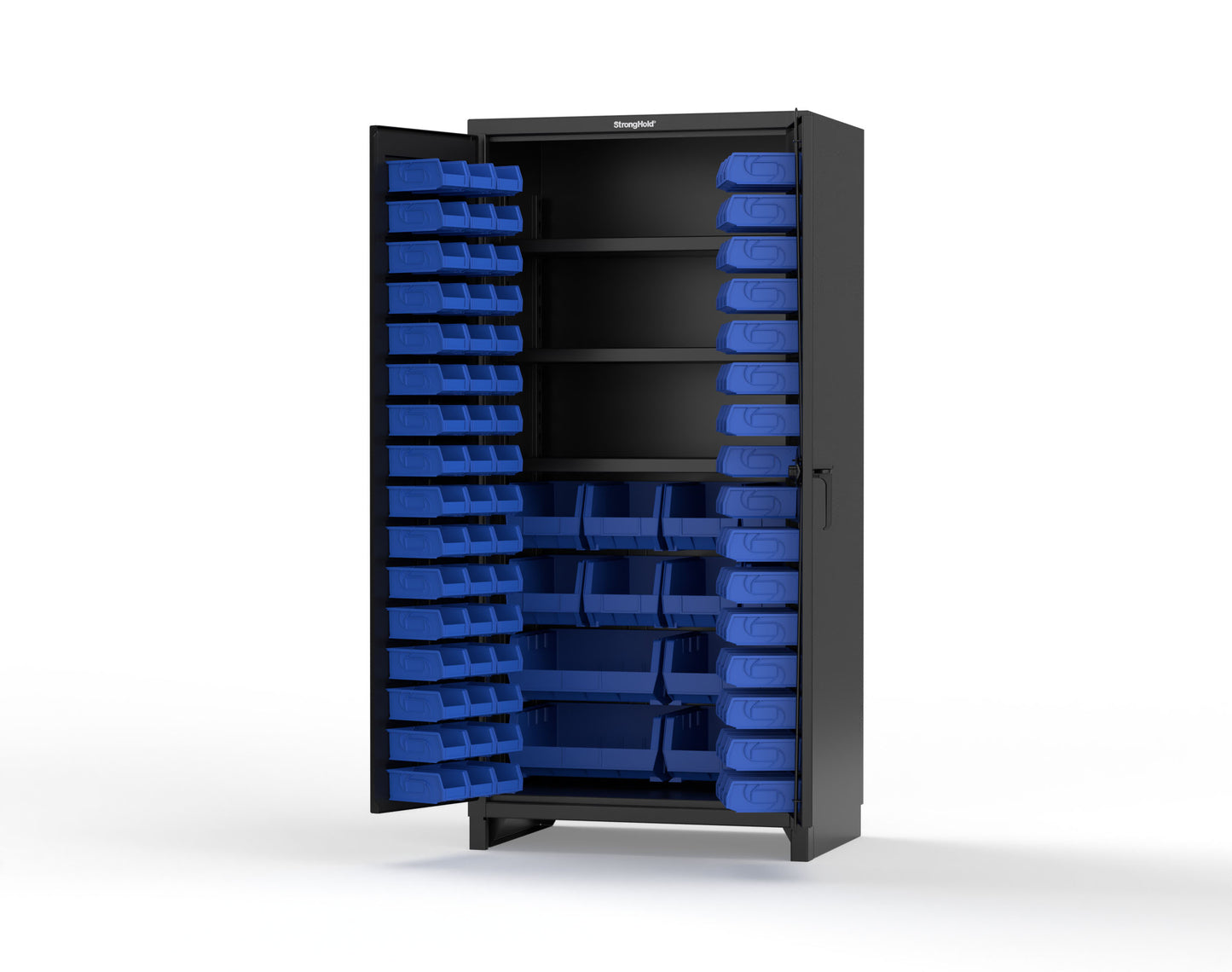 Black (RAL 9005) / Blue (RAL 5001)